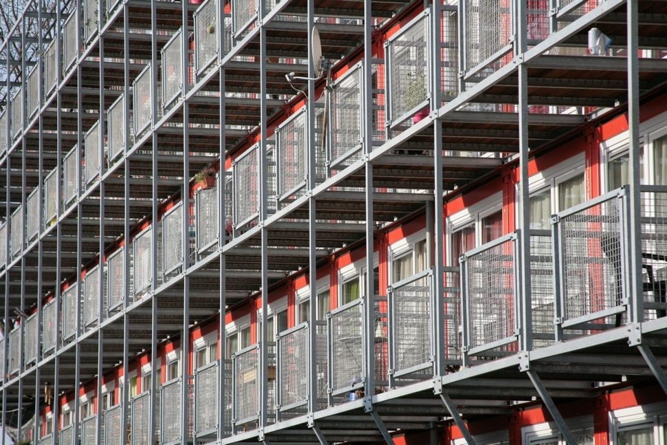 Studentenwoningen aan de Wenckebachweg  fotograaf Edwin van Eis, beelbank Amsterdam