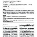 UP 3(4) - The City as an Agent of Refugee Integration.pdf