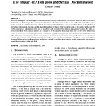 The impact of AI on Jobs and Sexual Discrimination 