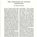 Usefulness Knowledge - Harpers