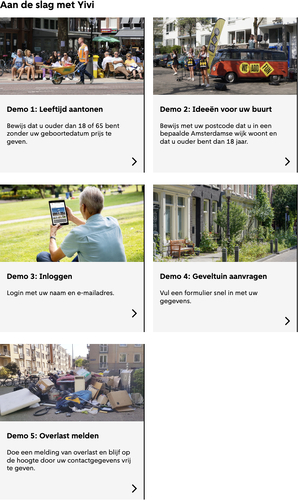 Vijf demo's met Yivi