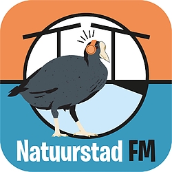 Logo podcast Natuurstad FM van ANMEC (Amsterdams Natuur & Milieu Educatie Centrum)
